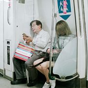 MRT-tåg i Singapore.