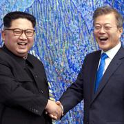 Kim Jong-Un och Moon Jae-In 2018. 