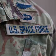 En soldat från USA:s rymdstyrka. Arkivbild.