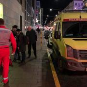 Måns Jonasson upptäckte att man låg på marken. Då dök den ryska ambulansen upp. 