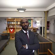 Riksdagsledamoten Mohamed Abdukardir Ali (V) var i riksdagen första gången på torsdagen.