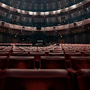 Tomma sittplatser i salongen Stora scenen på Göteborgsoperan. Arkivbild. 