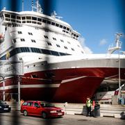 Arkivbild: Viking Lines MS Gabriella vid Stadsgården i Stockholm. 