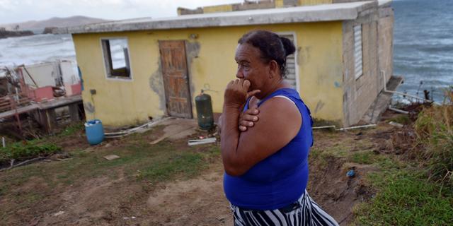 Arkivbild. Äldre kvinna i Yabucoa på Puerto Rico. HECTOR RETAMAL / AFP