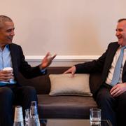 Barack Obama och Stefan Löfven.