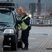 Gränskontroll vid Öresundsbron. Arkivbild.