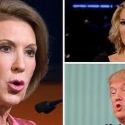 Carly Fiorina, Megyn Kelly och Donald Trump.