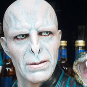 Modell av lord Voldemort i London. Illustrationsbilder.