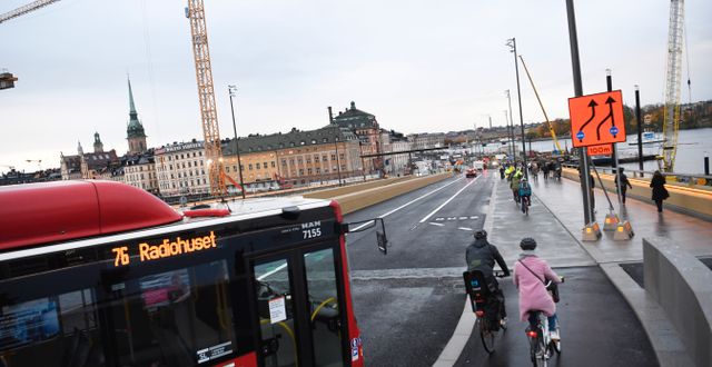 Slussbron i Stockholm. Fredrik Sandberg/TT / TT NYHETSBYRÅN