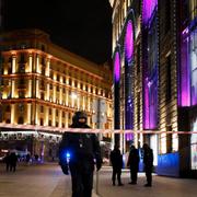 Polisavspärrningar vid platsen 