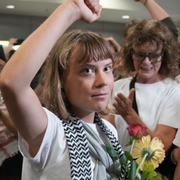 Greta Thunberg anländer till Grekland på måndagen/Maria Malmer Stenergard.