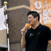 Sanseitos partiledare Sohei Kamiya. 
