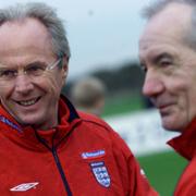 
 England och Svennis tränar på Carrington, Manchester United training ground.
