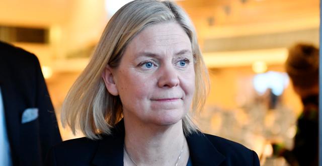 Socialdemokraternas partiledare Magdalena Andersson (S) Duygu Getiren / TT / TT NYHETSBYRÅN