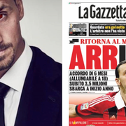 Från Zlatan Ibrahimovics Instagram/La Gazetta dello Sport