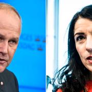 Jonas Sjöstedt och Amineh Kakabaveh.