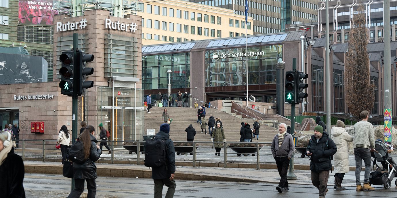 Arkivbild av Oslo centralstation.