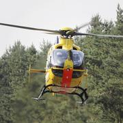 Helikopter i räddningsinsatsen. 
