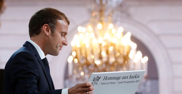 Frankrikes president Emmanuel Macron. Gonzalo Fuentes / TT NYHETSBYRÅN