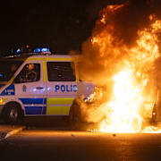 Upploppen i Malmö förra året.