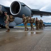 En övning vid Elmendorf-Richardson militärbas.