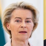EU-komissionens ordförande Ursula von der Leyen och USA:s president Donald Trump.