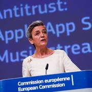 EU:s konkurrenskommissionär Margrethe Vestager. Arkivbild.