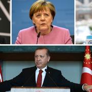 Natos Jens Stoltenberg, Angela Merkel, Jean Asselborn och Recep Tayyip Erdogan.