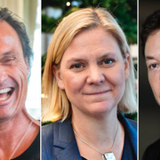 Petter Stordalen, Magdalena Andersson och Elon Musk.