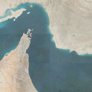 Den senaste satellitbilden över Hormuzsundet som publicerats av EU:s satellitprogram Copernicus.