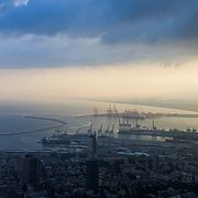 Hamnen i Haifa.