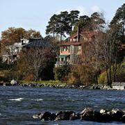 Villor på Lidingö utanför Stockholm.