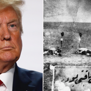 Donald Trump/Bild på dödade armenier i Osmanska riket 1915.