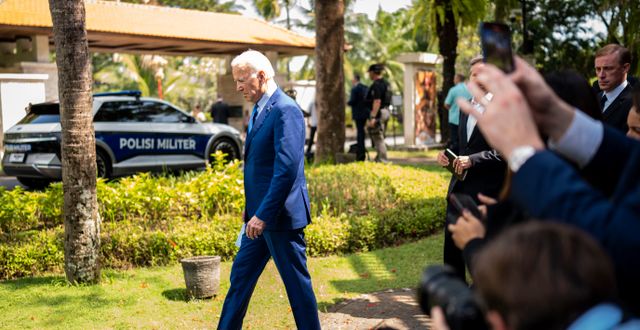 Joe Biden är just nu på G20-mötet på Bali.  Doug Mills / AP