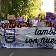 Demonstrationer 2018 i Madrid mot domen.