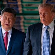 Donald Trump och Xi Jinping under ett möte i maj i år.