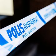 Polisens avspärrningsband.