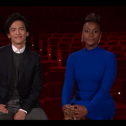 Skådespelarna John Cho och Issa Rae presenterade Oscarsnomineringarna.