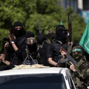 Maskerade Hamas-medlemmar i Gaza stad 2017-
