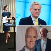 Anna Kinberg Batra. Carl Bildt. Fredrik Reinfeldt.