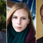 Hanna Wagenius (C), Joar Forssell (L), Anders Schröder (MP) är några av de riksdagskandidater som finns med på Cannabiskryssets lista. 