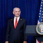 Donald Trump tillsammans med Israels premiärminister Benjamin Netanyahu. Arkivbild.