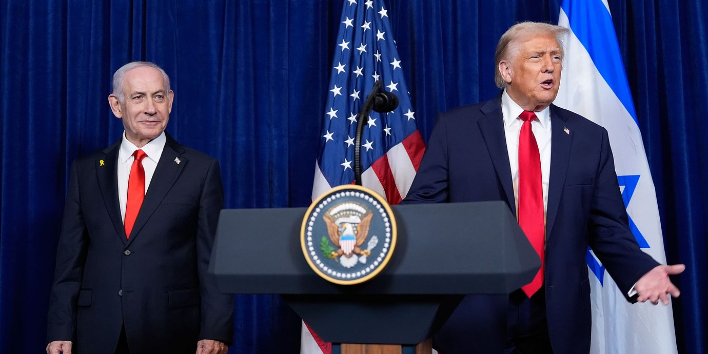 Donald Trump tillsammans med Israels premiärminister Benjamin Netanyahu. Arkivbild.