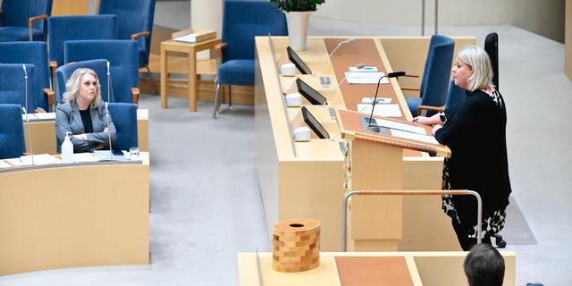 Arkivbild. Lena Hallengren till vänster och Camilla Waltersson Grönvall till höger.  Henrik Montgomery/TT
