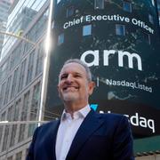 Arms vd Rene Haas i New York på torsdagen.