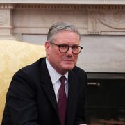 Februari: Starmer och Trump. 