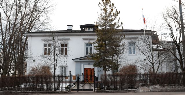 Ryska ambassaden i Oslo.  Bendiksby, Terje / TT NYHETSBYRÅN