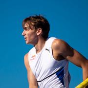 Ståhl och Duplantis under Diamond League i Stockholm. 