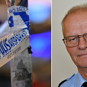Stockholmpolisens presstalesman Kjell Lindgren till höger. 