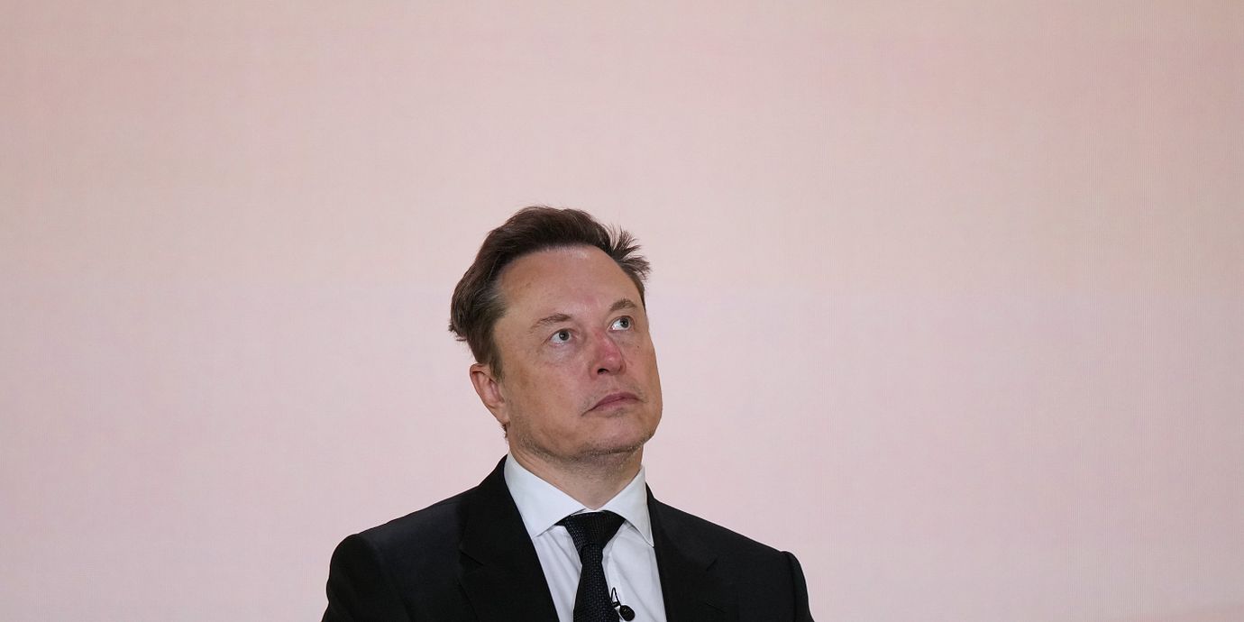 Arkivbild på Elon Musk från slutet av september.